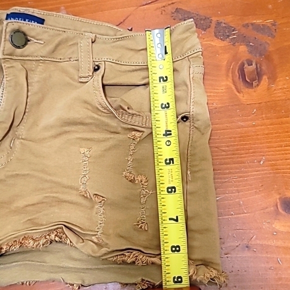 ANGEL KISS JUNIOR REFUGE GOLD SHORT SHORTS SIZE 7 - Picture 6 of 8